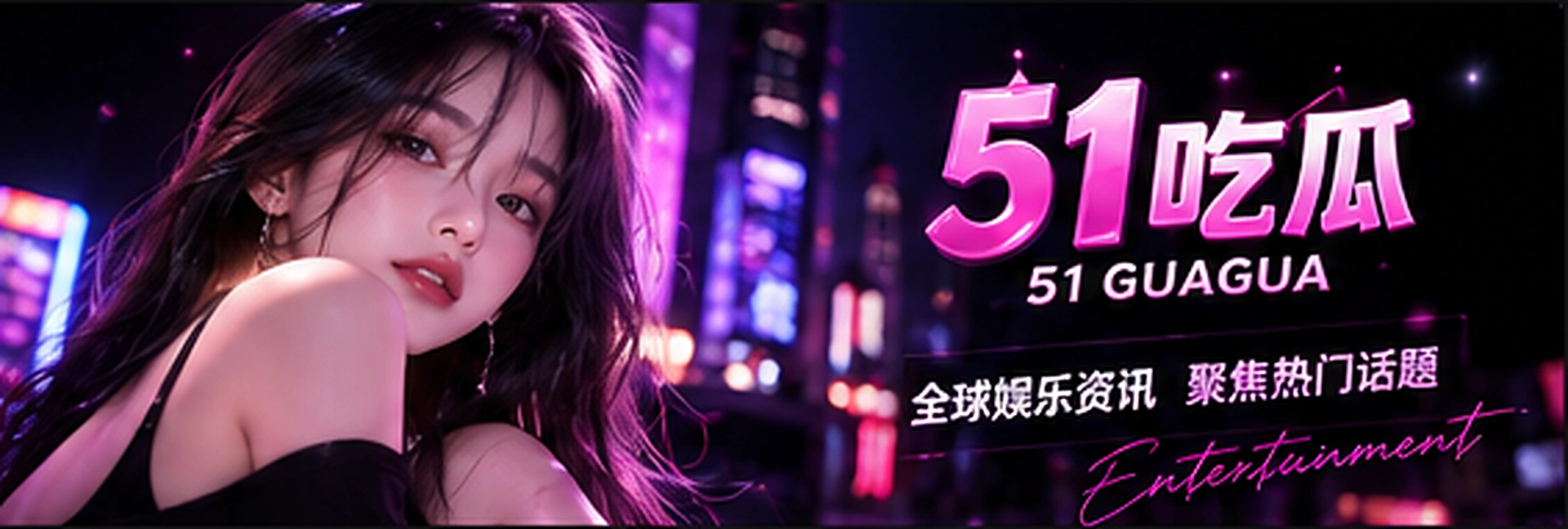 51吃瓜原创黑紫色资讯主视觉